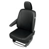 Husa auto scaun sofer Practical DV1 imitatie piele neagra pentru FORD Transit Custom 2013-2017 si Transit Custom 2017-, Kegel
