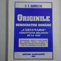 ORIGINILE DEMOCRATIEI ROMANE - D.V. BARNOSCHI