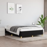 VidaXL Cadru de pat fără saltea, negru, 140x190 cm, textil 347159