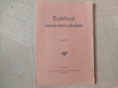 BULETINUL COMISIEI ISTORICE A ROMANIEI VOL.XV.1936 R1. foto