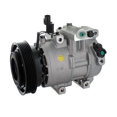 Compresor aer conditionat Hyundai I20, 2008-2014, motorizare 1.4 74kw/ 1, 6 93kw, benzina, rola curea 124 mm, 6 caneluri, de tip Doowon: DV12