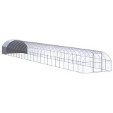 Cumpara ieftin Cotet de gaini pentru exterior, 3x24x2 m, otel zincat