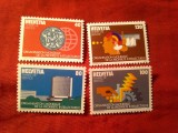 Serie Elvetia 1982 - Embleme Organizatii OUPI / WIPO , 4 valori