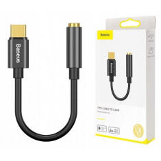 Baseus L54 Adaptor USB-C la Jack 3,5 mm negru