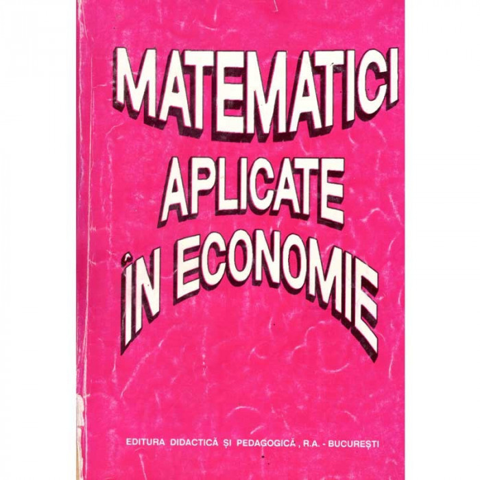 colectiv - Matematici aplicate in economie - 135774
