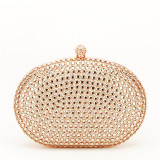 Clutch elegant oval B-V-190BB 05 Auriu rose