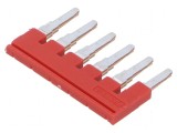 Punte de conectare piste 6 roșie 6mm UL94V-0