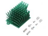 Radiator extrudat cu aripioare BGA verde 41mm x 45mm