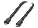 Cablu USB 3.2 USB C 0,5m negru Fire: Cu PHOENIX CONTACT