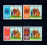 Bhutan 1974 - Port popular, localnici, serie neuzata