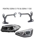Set 2 rame adaptoare la lupe Hella G5 pentru BMW Seria 1 F20, Seria 5 F10