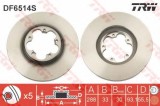 Disc frana FORD TRANSIT CUSTOM caroserie (2012 - 2016) TRW DF6514S