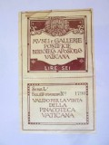 Rar! Bilet intrare de colecție Muzeele și Galeriile Pontificale-Biblioteca Apostolică a Vaticanului 1939,produsul din imagini