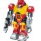 Robot de jucarie interactiv cu sunete si lumini Android New Power Warrior rosu
