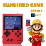Consola Portabila Jocuri Mario Mini 400 in 1, Ecran HD 3 inch, Autonomie 6h, Include Cablu TV si USB