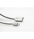 Cablu Kirsite Micro USB Golf 36M argintiu 1m 2.4A Fast Charging