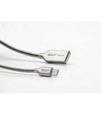 Cablu Kirsite Micro USB Golf 36M argintiu 1m 2.4A Fast Charging foto