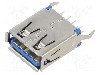 Conector USB A, versiune USB 3.0, verticala, GCT - USB1086-GF-B