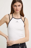 Miss Sixty top SJ3620 KNITTED CAMISOLE femei, culoarea alb, 6L2SJ3620000