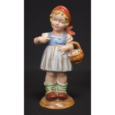 Statueta portelan Wagner &amp; Apel W&amp;A Hilla Peyk &amp; Bertram - Scufita Rosie c.1940