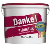 Tencuiala decorativa Danke Struktur, alb natural, 25 kg