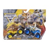 MONSTER JAM SET 2 MASINUTE METALICE HORSE POWER SI TEMPEST STEED SCARA 1 LA 64