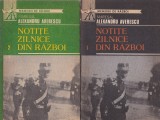 Alexandru Averescu - Notite zilnice din razboi, 2 volume, Editura Militara, 1992, Carti brosate