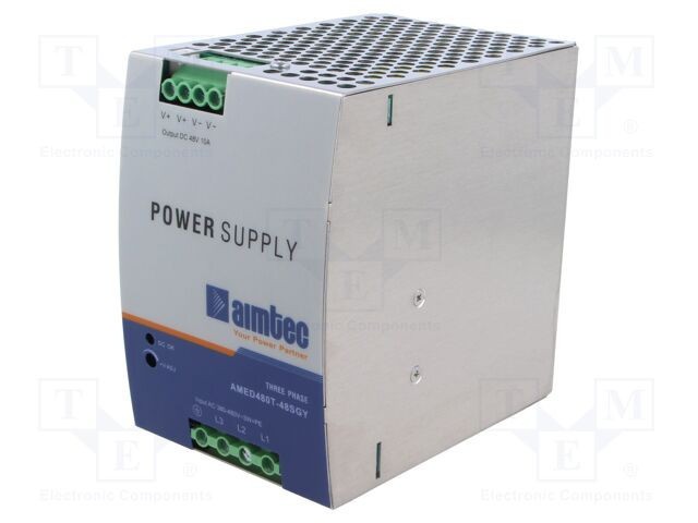 Alimentator pulsatoriu AIMTEC pentru şină DIN 480W 48VDC 10A 4,87kV