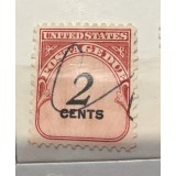 Timbre SUA 2 Cents supratipar