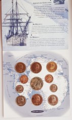 M01 Belgia set monetarie 10 monede 1997 50 centimes 1, 5, 20, 50 Francs