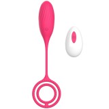 Ou Vibrator Elia Love Egg, 10 Moduri Vibratii, Remote Control, Silicon, USB, Roz, 21.4 cm, Mokko Toys, Velvet Obsession
