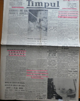 Ziarul Timpul, 20 octombrie 1940, Romania legionara foto
