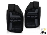 Set de stopuri LED de tuning potrivit pentru Volkswagen T5 2010-2015, baza neagra, stanga si dreapta Performance AutoTuning