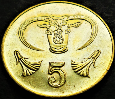Moneda 5 CENTI - CIPRU, anul 2001 *cod 414 C = A.UNC foto