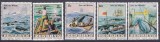 DB1 Fauna Marina Penrhyn Pescuit Balene Salvati balenele 5 v. MNH, Nestampilat