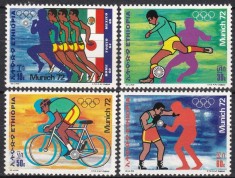 Ethiopia 1972 - Jocurile Olimpice, sport, serie neuzata