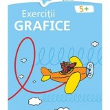 Cumpara ieftin Exercitii grafice 5+ Albastru - Birgit Fuchs