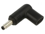 Adaptor USB C la DC 4,8/1,7 Negru 100W 5A, Akyga