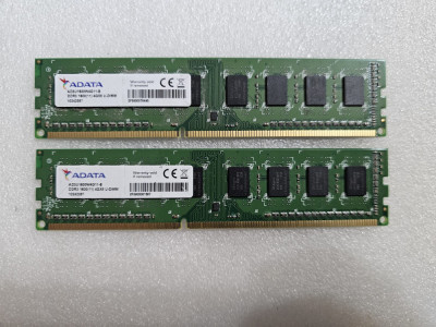Kit memorie RAM desktop ADATA 8GB (2 x 4GB) DDR3-1600MHz AD3U1600W4G11-B foto