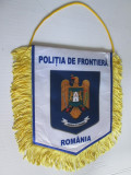 Fanion nou Politia de Frontiera Romania,dimensiuni=230 x 190 mm