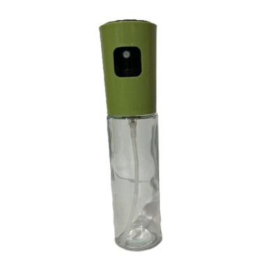 Pulverizator Ulei, Otet, Cyrax, din Sticla, 100 ml, Reincarcabil, 18.3 x 4.3 cm, Masura 90 ml, Capac Mat, Verde foto