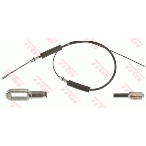 Cablu frana mana Chrysler Voyager 4 (Rg, Rs), 09.99-12.08; Dodge Caravan (Rg), 02.00-12.07, punte spate, Stanga, pt frana disc, TRW