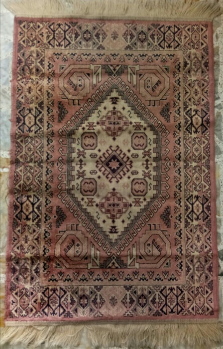 Superb covor, carpeta de rugaciune, oriental, facut manual, 104x69cm