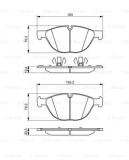 BOSCH 0 986 494 307 set placute frana,frana disc