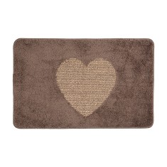 Covoras baie textil maro 78x48x1 cm
