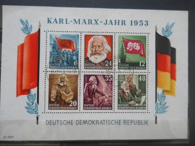 1953 BLOC DDR STAMPILAT COTA 205$ foto