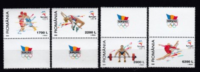 ROMANIA 2000 LP 1522 a J.O.DE VARA SYDNEY SERIE CU VINIETA IN ROMANA MNH foto