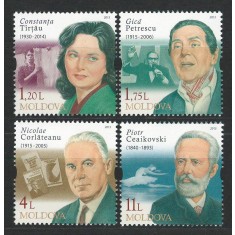 Moldova 2015 Mi 913/16 MNH - Personalitati: Gica Petrescu, Piotr Ceaikovski