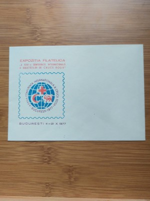 Plic Expozitia Filatelica Bucuresti 1977 foto