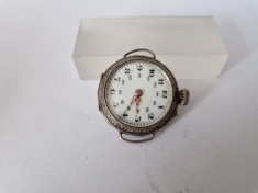 Ceas de Dame-de Buzunar - Marriage din Argint cu Pinset-Transformat in Ceas De Mana